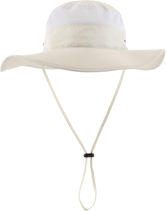 Home Prefer UPF 50+ Men's Sun Hat Wide Brim Bucket Hat UV Protection Hat for Mens Womens Beach Safari Gardening Golf Fishing