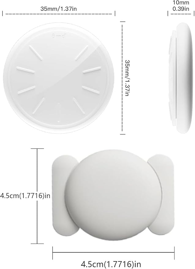 No Subscription Vehicle GPS Tracker,Portable Car GPS Tracker Work with Apple Find My(iOS Only,Mini Magnetic GPS Device Full Coverage Pinpoint Vehicle Location Elderly Children Pets (White,1PCS)