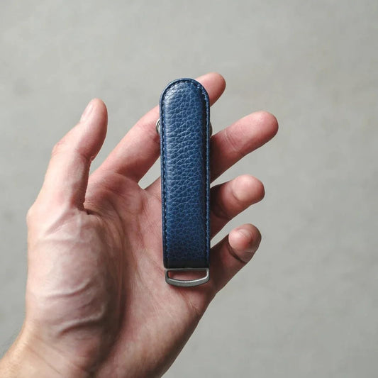 Jibbon Italian Premium Leather Key Organizer - Stylish Key Holder with Marine Grade 316 Stainless Steel, Compact EDC Keychain