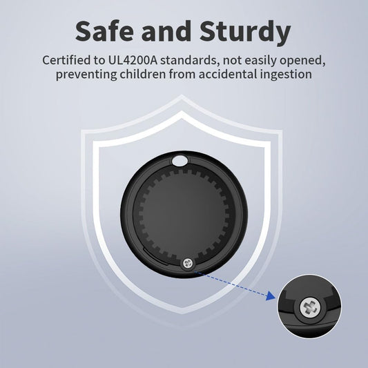 Air Tracker Tag 2 Pack, Smart Tracker Item Finders Compatible with Apple Find My, Bluetooth Smart Air Tag Key Finder Item Locator Worldwide Tracking for Pet Wallet Backpack Luggage, Black (iOS Only)