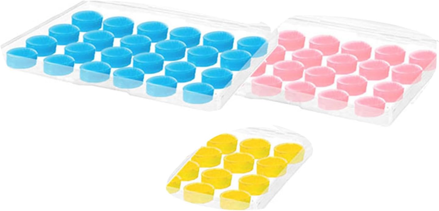 Ultra-Soft Noise Cancelling Sleeping Ear Plugs - Moldable Silicone,Wear Comfortable Noise Repairing Ear Plugs,Reusable,for Adults, Kids and Swimming (Color 2, Round)