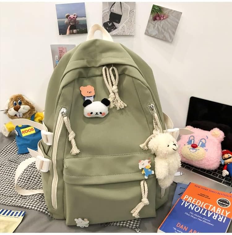 DUSLANG Laptop Backpack For Women Men Travel Daypack, Green