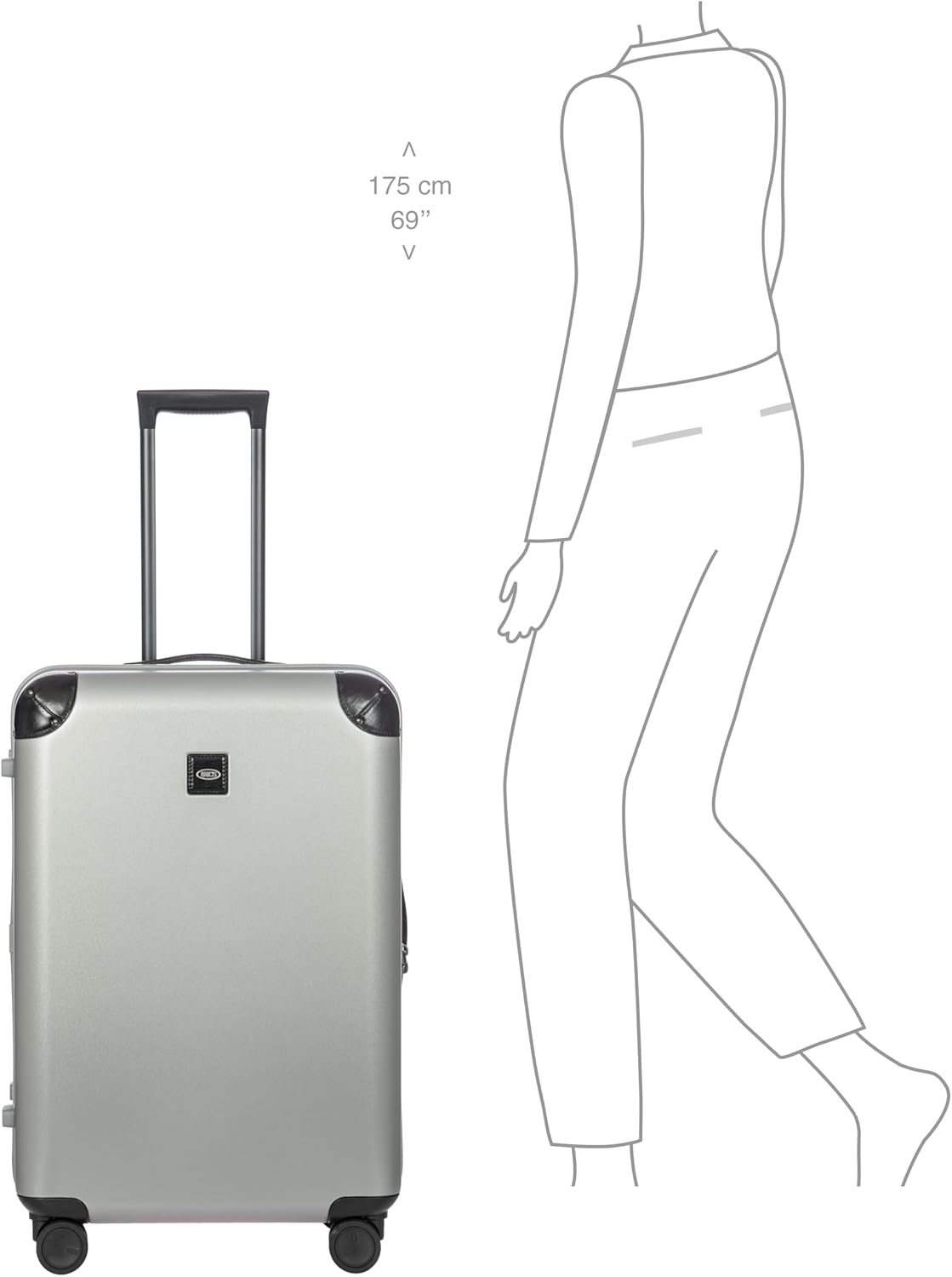 Bric's Amalfi 27" Spinner Luggage Lightweight Expandable Suitcase