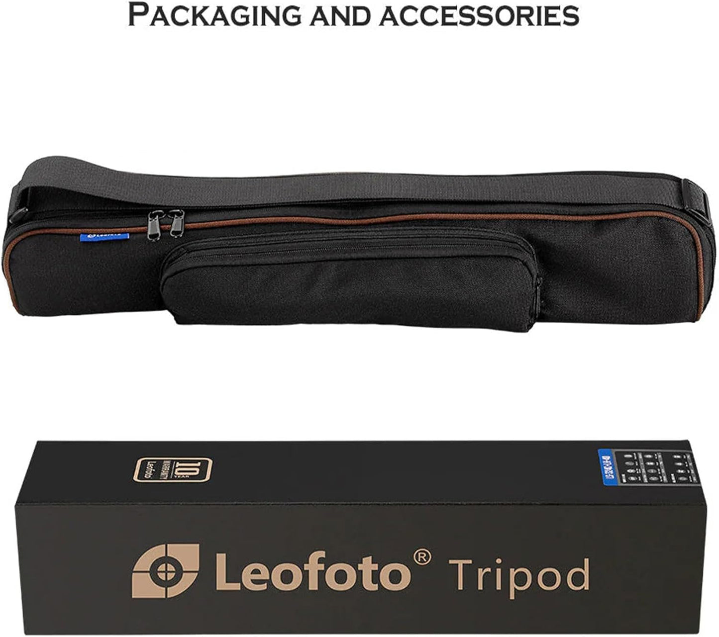 Leofoto 59.8" Lightweight Carbon Fiber Travel Tripod, Professional Compact Tripod for Camera DSLR Video, Max Load 44Lbs/20KG (LS-323CX)