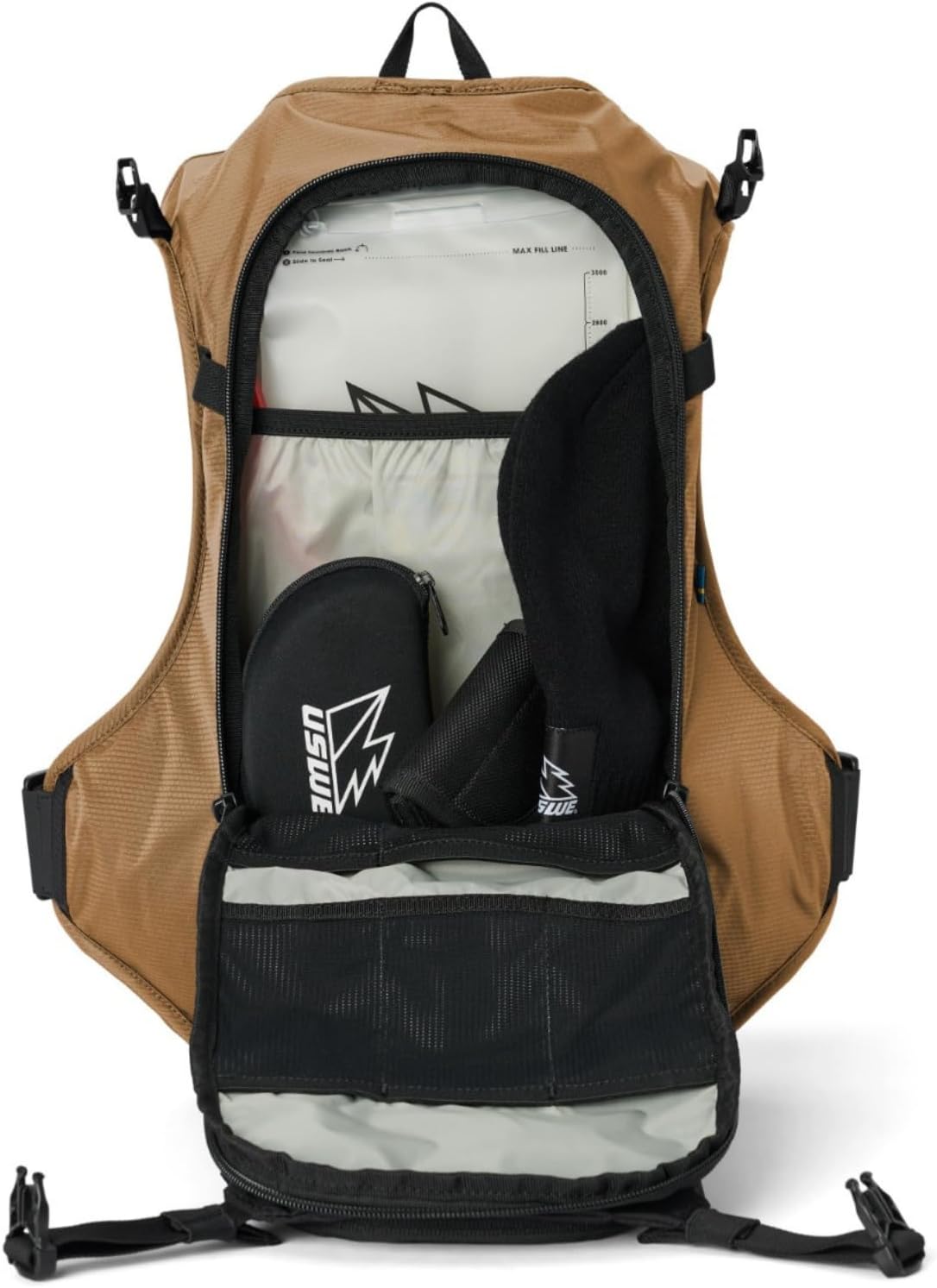 USWE MTB Hydro Hydration Pack with Hydration Bladder - Hydration Backpack for Cycling, Mountain Biking, E-MTB and Gravel Riding, Backpack with Water Bladder