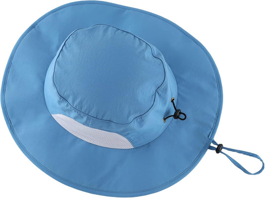 Home Prefer UPF50+ Mens Sun Hat Wide Brim Fishing Hat for Men UV Protection Womens Beach Bucket Hat for Golf Hiking Gardening