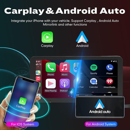 Kunfine CarPlay Android Auto Navigation Stereo GPS Radio Reverse Camera Display 10.33" QLED Touchscreen Headunit Tablet Pad Media Player for Subaru Forester 2007-2013, if Applicable Octa Core 4G+64G