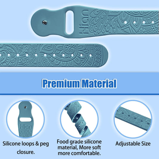 Hion Motion Sickness Bracelets Sea Sickness Wristbands for Motion Sickness/Morning Sickness/Pregnancy Nausea Anti Nausea Wristband Acupressure Nausea Bands Motion Sickness Bands(2Pairs-Bule+Beryl)