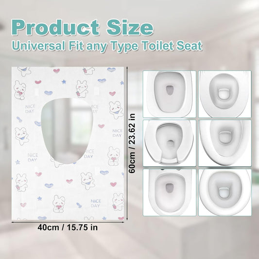 20 Pack Toilet Seat Covers Disposable, Portable Toilet Seat Cover for Travel Waterproof Potty Covers for Toddler(Individually Wrapped)