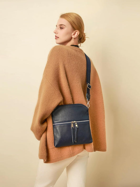 befen Genuine Leather Small Crossbody Purses for Women Travel Cross Body Bags Lightweight with Adjustable Shoulder Strap