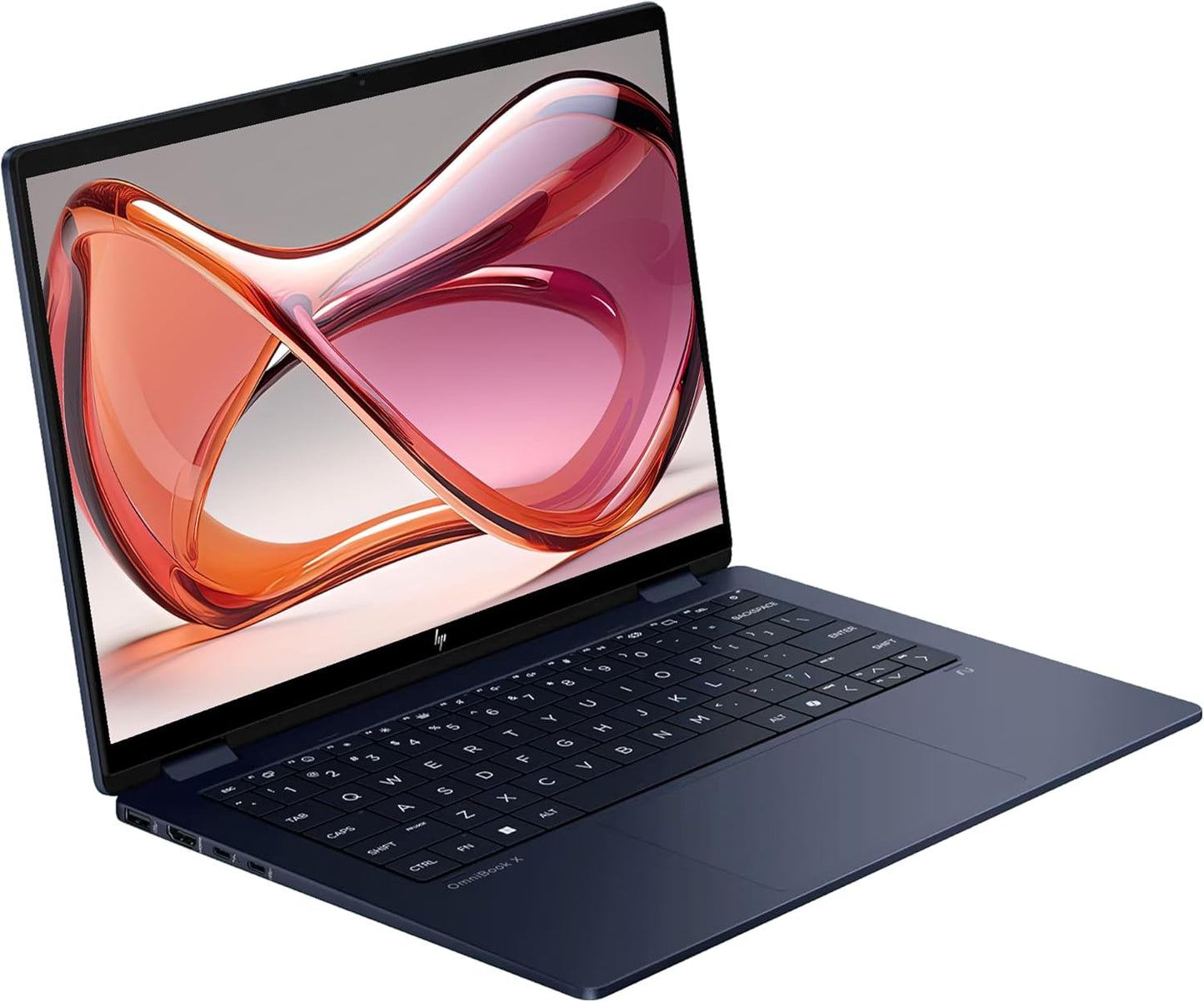 HP OmniBook X Flip 2-in-1 Copilot+ Laptop, Intel Ultra 7-256V, 16 GB LPDDR5x RAM, 1 TB PCIe SSD, 14" 2K (1920x1200) Touchscreen, Intel Arc 140V, Backlit Keyboard, W11 Home, Atmospheric Blue