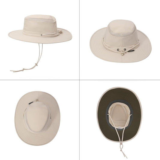 Cimarron Wide Brim Safari Sun Hat for Women & Men – UPF 50+ Outdoor Fishing Hat | Hiking, Running Travel Sun Protection Hat