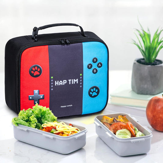 Hap Tim Insulated Lunch Bag for Boys, Reusable Lunch Box for Women & Men, Lunchbox for Girls, Portable Lunchbag(18654-YX)