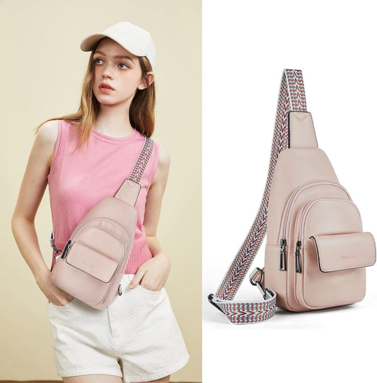 Sling Bag Crossbody Bags for Women Small Cross Body Bag Fanny Packs Chest Sling Purse for Daily Travel Leisure Sport