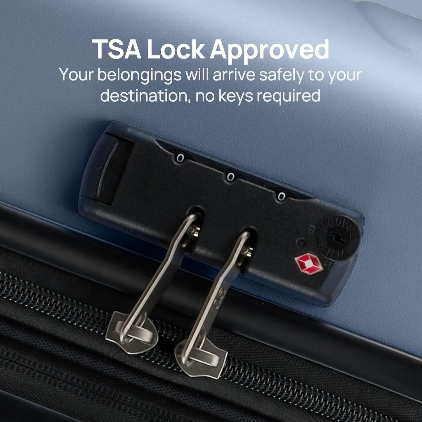 Carry on Luggage 22 X 14 X 9 Airline Approved, 20 Inch Luggage for 3-5 Days Travel, Double Spinner Wheels, 100% Hardshell PC, TSA Lock (03-Shadow (Basic), Checked 28-Inch)
