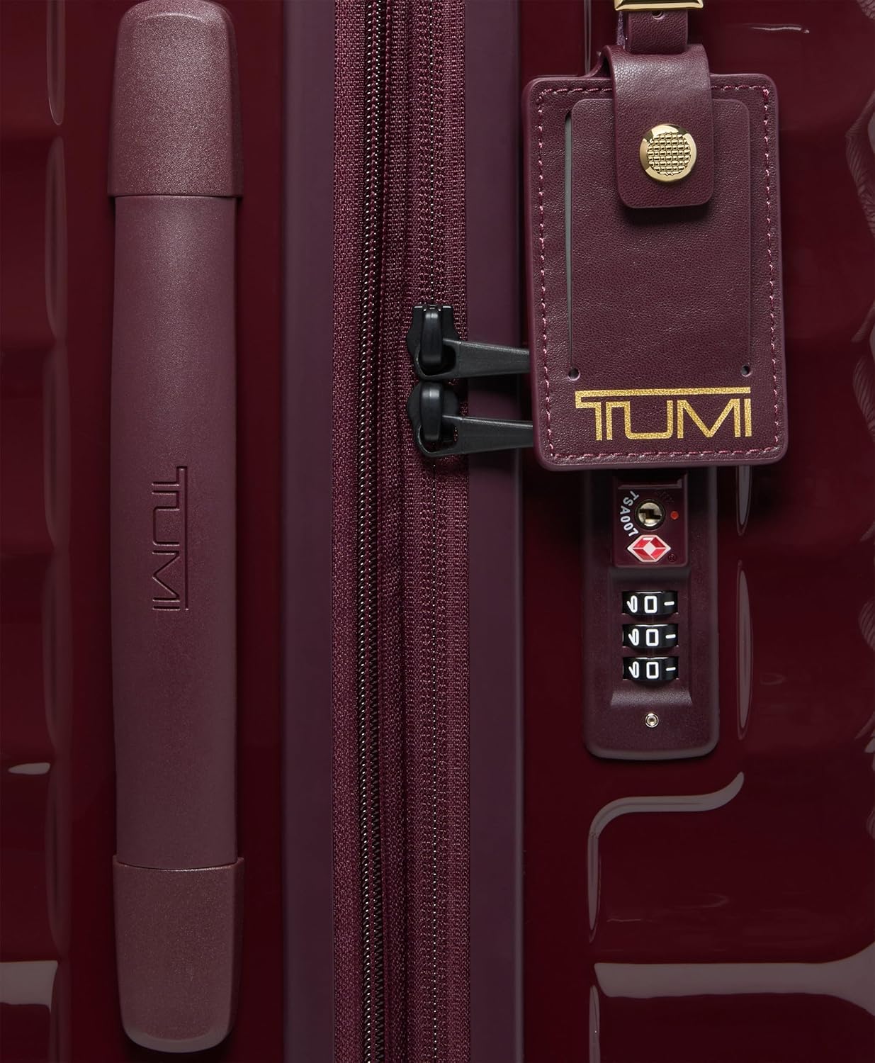 TUMI - 19 Degree International Expandable 4 Wheeled Carry-On - Hard Shell Suitcase - 21.8" X 14.0" X 9.0" - Wine