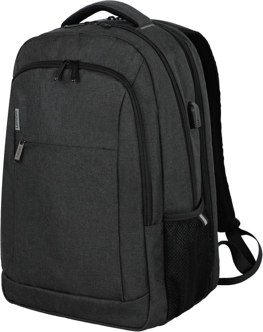 Lenovo B325 Laptop Backpack, 35L, Anti-Theft Travel Backpack, External USB Port, Water-Resistant, Luggage Strap, Fits 16-Inch Laptops, Durable Work & Commute Bag for Men & Women, Gifts for Travelers