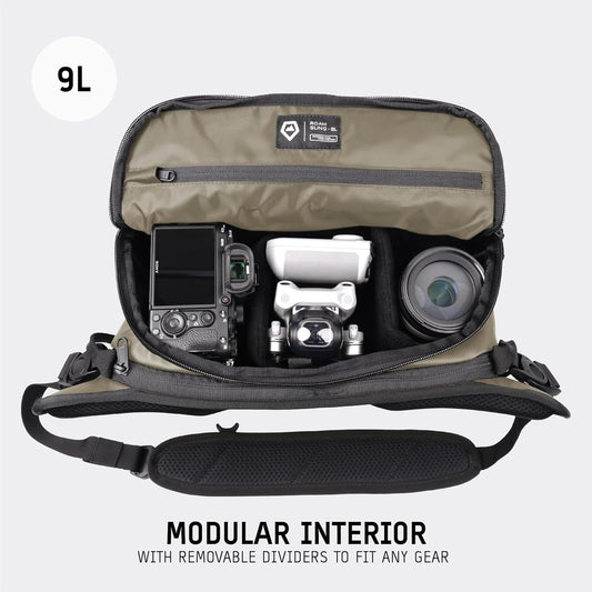 WANDRD ROGUE V1 9L Sling: Compact Camera Sling and Crossbody Bag with Fast Access, 3-Way Carry– Lightweight Everyday Bag Great for Travel, Photography, and Daily Use (Yuma Tan)