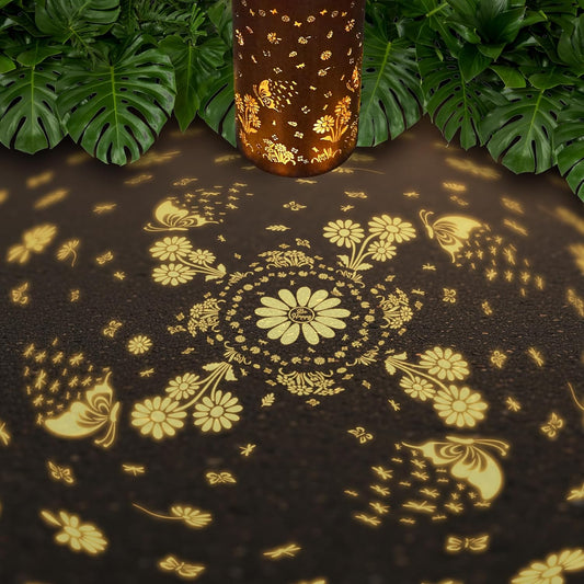 FLAGWIX Christmas Butterfly Gifts for Women Men - Solar Lanterns Outdoor Waterproof, Garden Decor for Outside - Motivational Birthday Gifts for Mom Grandma, Decorative Lantern for Garden Yard Patio