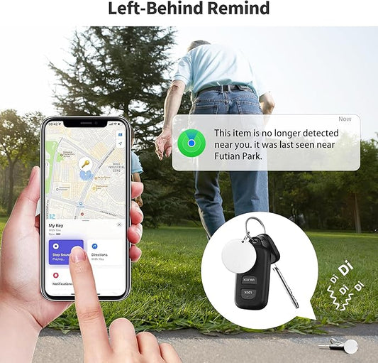 Air Tracker Tags-4 Pack Tracker Tag Work with Apple Find My (iOS 14.6 Above Only) Smart Tag Item Finders for Key, Luggage, Backpack,etc. (White, 4 Pack)