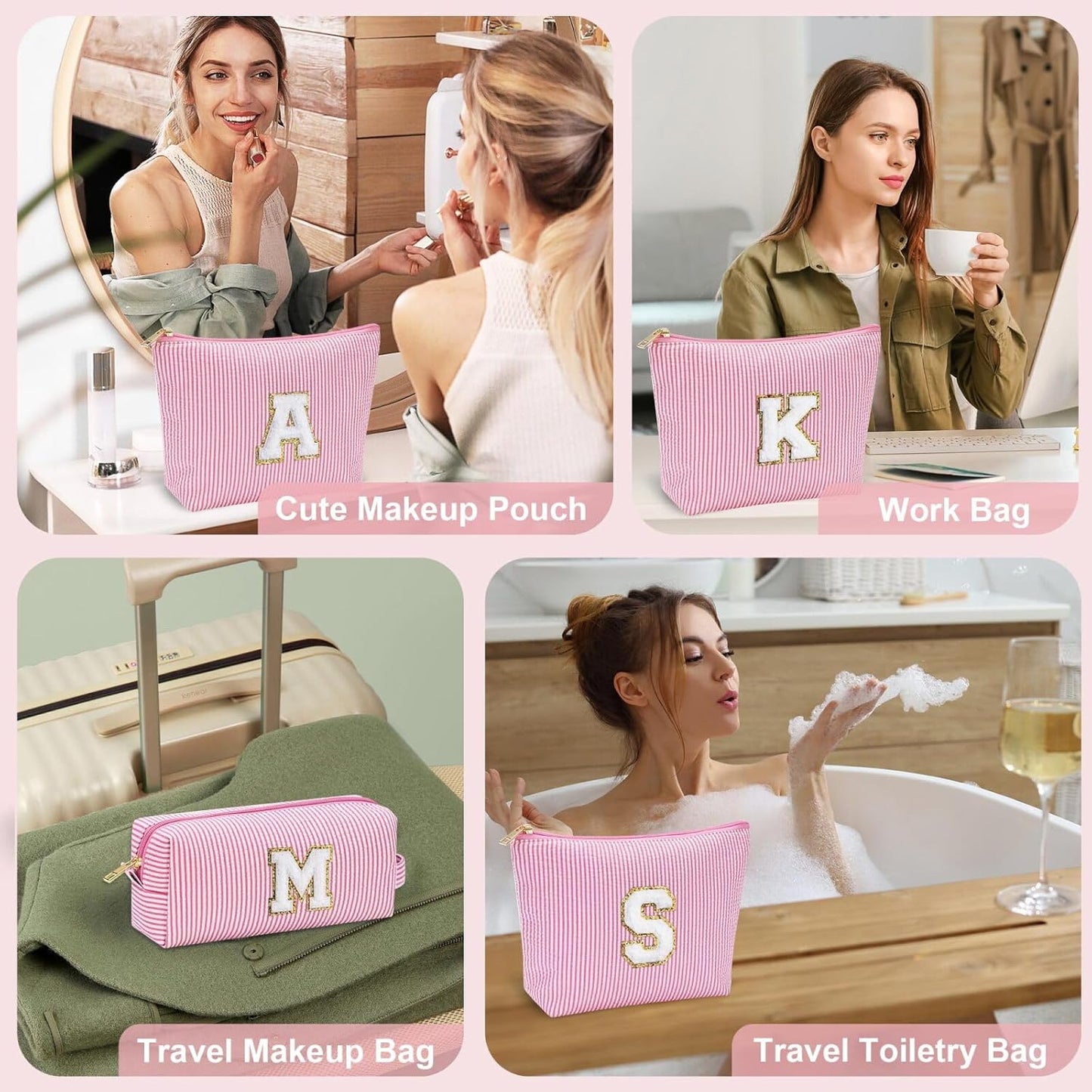 YOOLIFE Mothers Day Gifts for Mom - Small Makeup Bag Pouch for Sister Friend Female Her Mom | Birthday Gifts for Women Ever Mom In Law | Makeup Storage Bag Makeup Bag Set Bridesmaid Cosmetic Bag O