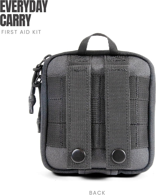 MY MEDIC Everyday Carry First Aid Kit - Emergency Survival Essentials, Medical Supplies & Accessories Bag for Travel Car, Home, Boat, Camper or Backpack - Gray