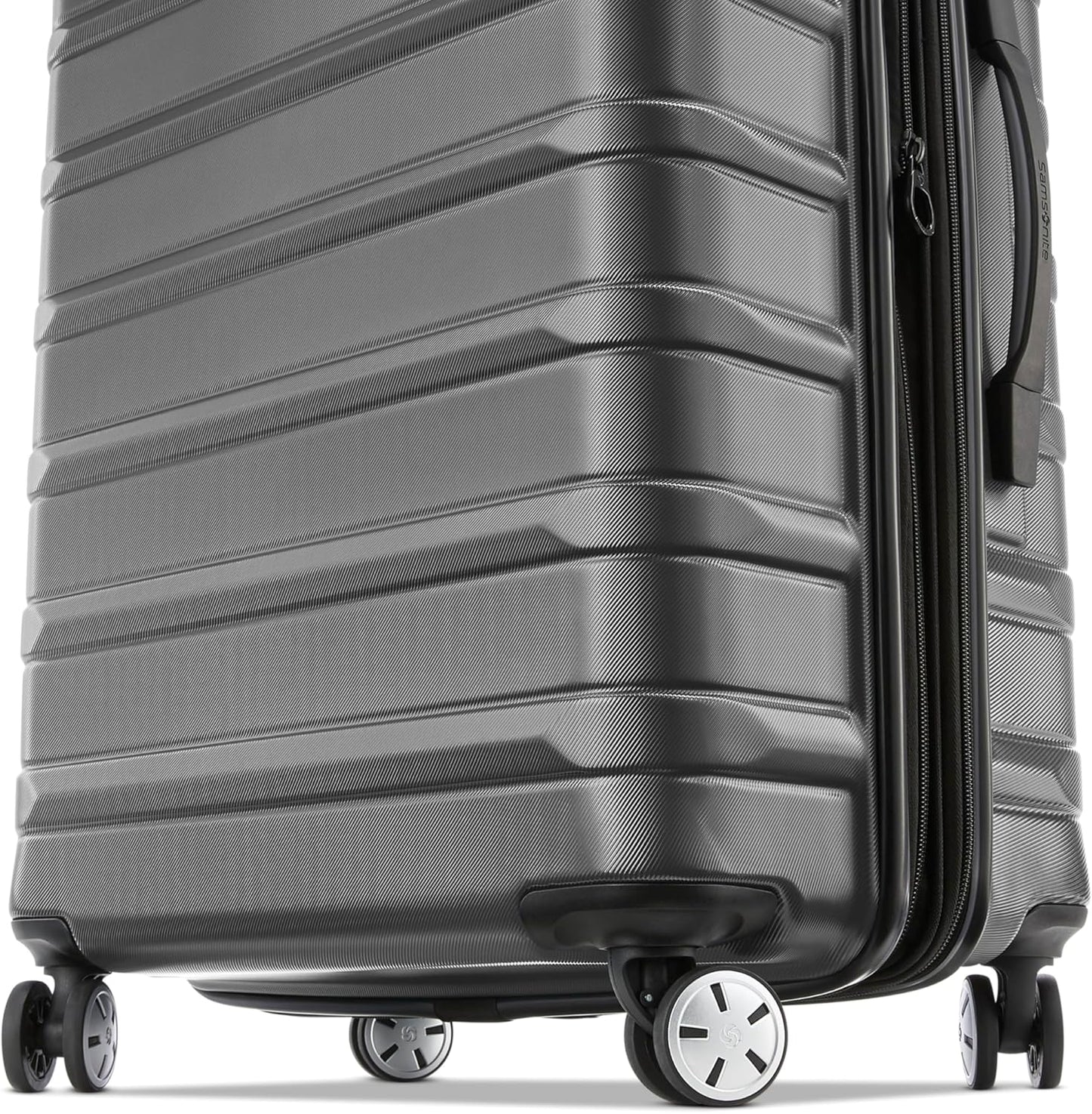 Samsonite Omni 2 Hardside Expandable Luggage with Spinner Wheels, LARGE SPINNER, SOLID CHARCOAL