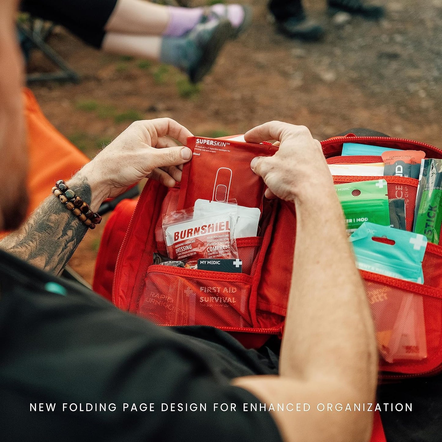 MY MEDIC MyFAK PRO Ifak First Aid Kit - 140 Life Saving Trauma and Medical Items - HSA FSA Survival Kit for Camping or Your Car - Black