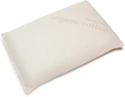 Naturepedic Organic Latex Pillow - Standard Bed Pillow with Medium Comfort - Luxury Pillow with Adjustable Fill for Comfortable Sleeping, Back Support and Neck Pain Relief