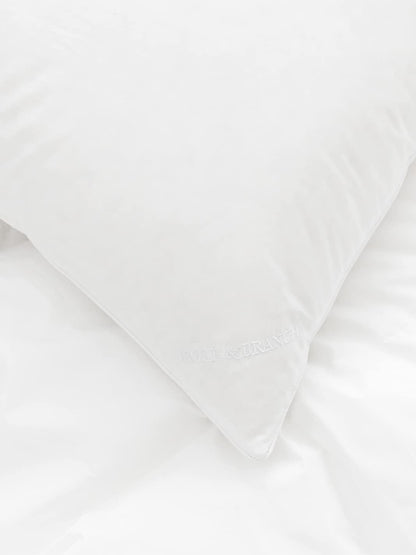 BOLL & BRANCH Down Alternative Pillow - Firm, Standard - Cooling Shell - Hypoallergenic Primaloft Luxury Down Alternative Fill - Superior Support