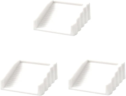 Door Stopper Wedge, Door Holder Tools for Keep Door Open, Door Stop Wedge, Pack of 3 (White)