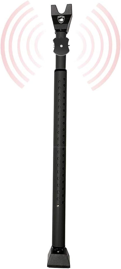 Adjustable Sliding Door Security Bar, Door Jammer 2-in-1 Adjustable Door Knob and Sliding Patio Door Stoppers Security with Alarm, 40 Different Adjustments by Guard Dog Security