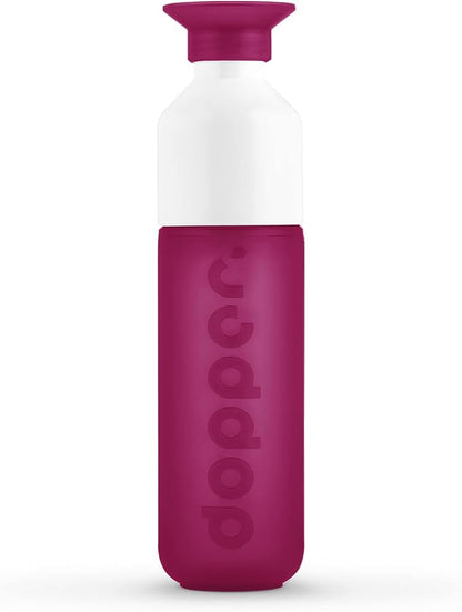 Preserve Dopper Water Bottle, 15.25 Ounce, Funky Fuchsia