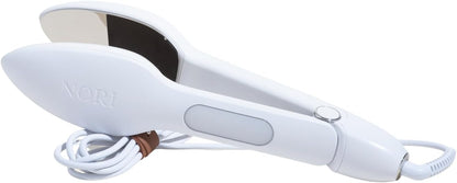 Nori Press Travel Steam Iron - Handheld Iron With Optional Steam Feature - No Ironing Board Required - Easy to Use w/ 6 Fabric Settings - Removes Wrinkles - User Manual Included -White