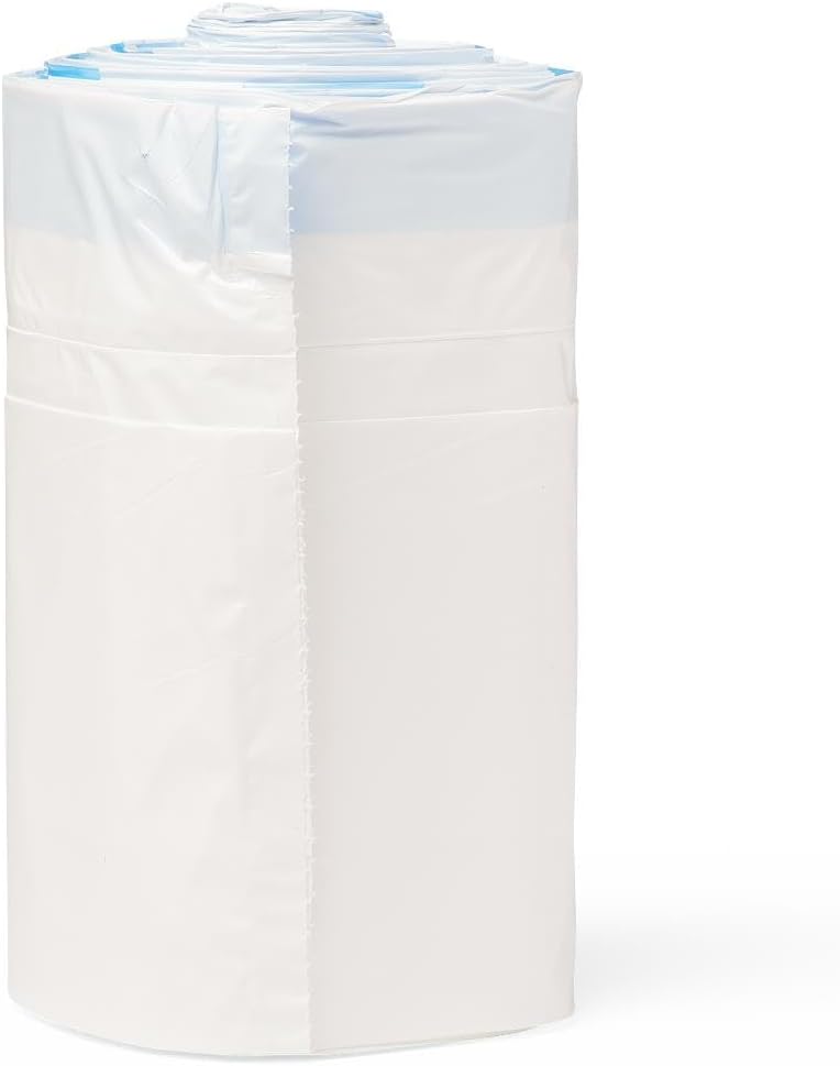 Disposable Commode Liners – 50 Count Universal Fit Toilet Liners for Bedside Commodes, Camping, Travel & More – Leak-Proof, Easy-Tie Bags