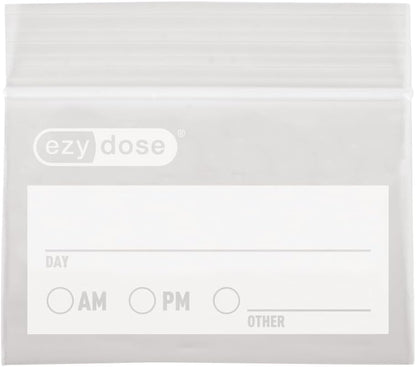 Ezy Dose Disposable Pill Pouches, Pill and Vitamin Storage, Clear, 50 Count