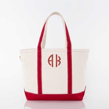 CB STATION Medium Classic Canvas Tote Bag for Women, Top Zipper Closure, Outer Pocket, Daily Essentials, Groceries, Traveling