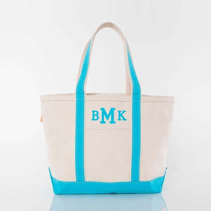 CB STATION Medium Classic Canvas Tote Bag for Women, Top Zipper Closure, Outer Pocket, Daily Essentials, Groceries, Traveling
