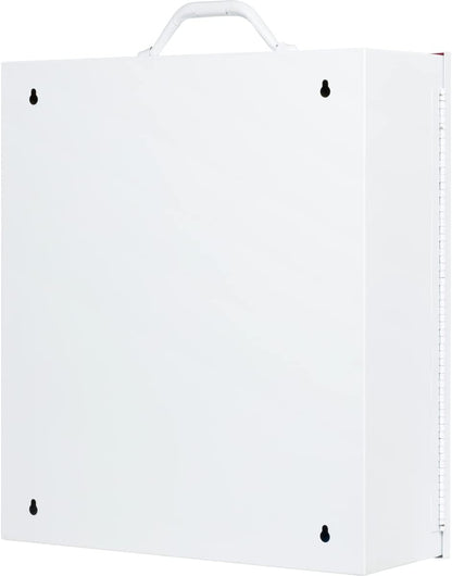 Rapid Care First Aid 863-09-1F 3 Shelf ANSI/OSHA Compliant All Purpose First Aid Cabinet & Medical Station with First Aid Sign, Exceeds OSHA/ANSI 2009, Wall Mountable, White