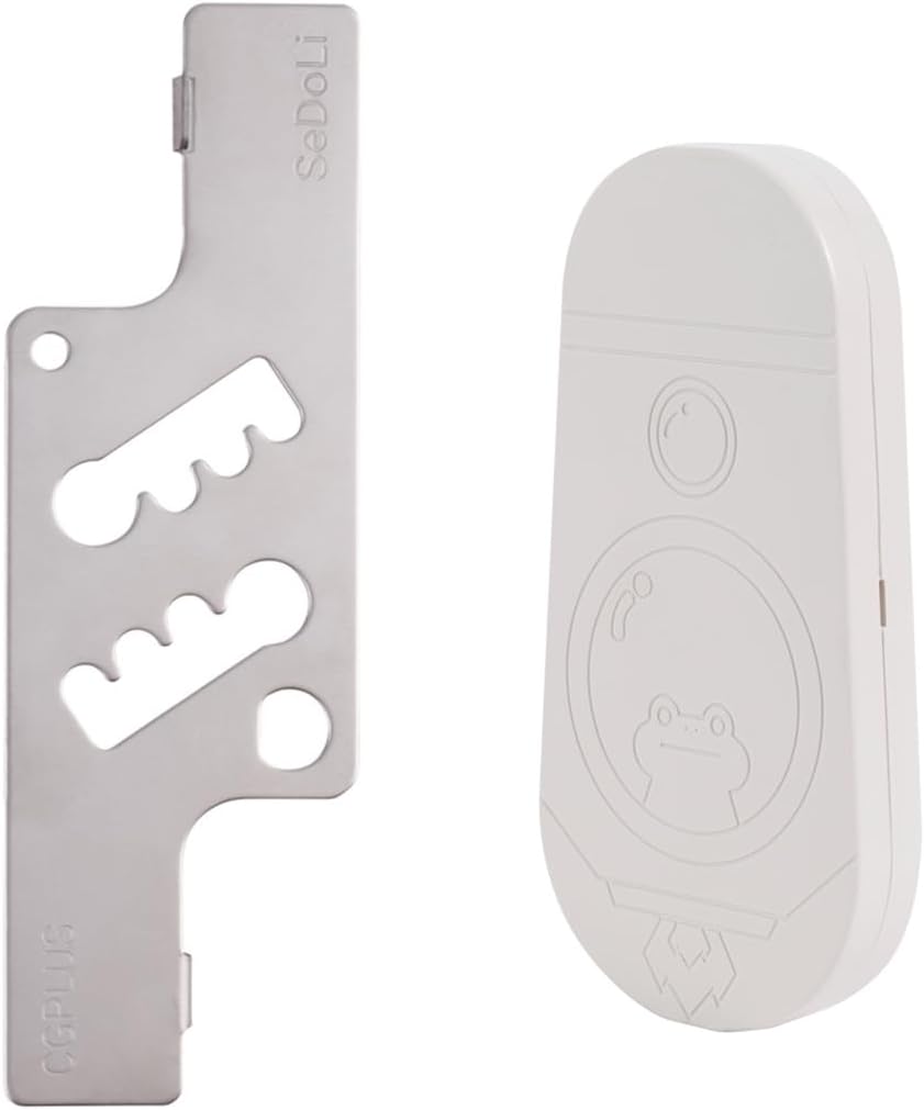 CGPLUS Security Door Stopper SEDOLI for Safe Stay, Home, Travel (Mute, Ivory)