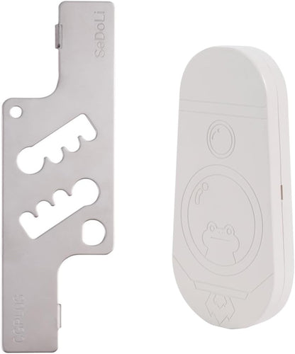 CGPLUS Security Door Stopper SEDOLI for Safe Stay, Home, Travel (Mute, Ivory)