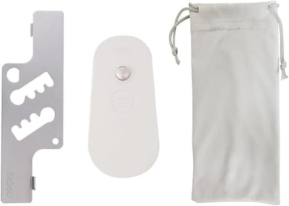 CGPLUS Security Door Stopper SEDOLI for Safe Stay, Home, Travel (Mute, Ivory)