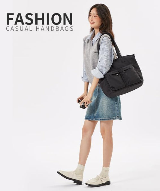 aji Tote Bag for women work, Water-Resistant Tote Bag with Multi Pockets,for Work/Travel/College/Daily