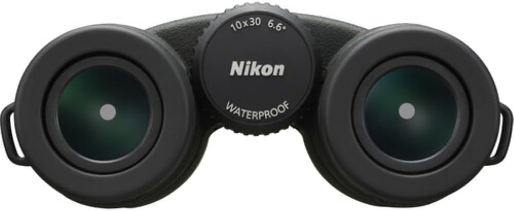 Nikon PROSTAFF P7 10x30 Binoculars Bundled with Harness Strap + Deluxe Cleaning Kit + Smartphone to Binocular Adapter + Microfiber Cleaning Cloth (5 Items)