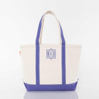 CB STATION Medium Classic Canvas Tote Bag for Women, Top Zipper Closure, Outer Pocket, Daily Essentials, Groceries, Traveling