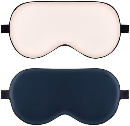 Sleep Mask, Real Natural Pure Silk Eye Masks with Adjustable Strap for Sleeping, Mulberry Silk Eye Sleep Shade Cover, Block Light Reduces Puffy Eyes Traveling Gifts