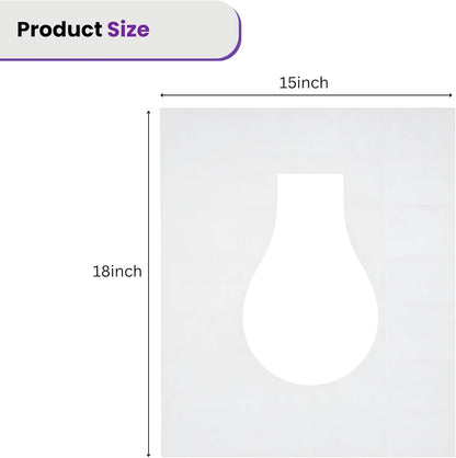 ST&JT Disposable Toilet Seat Covers - Biodegradable, Extra-Large, Eco-Friendly – Travel Toilet Seat Covers Disposable Flushable - Hygienic Protection for Adults & Kids in Public Restrooms (50 Pack)