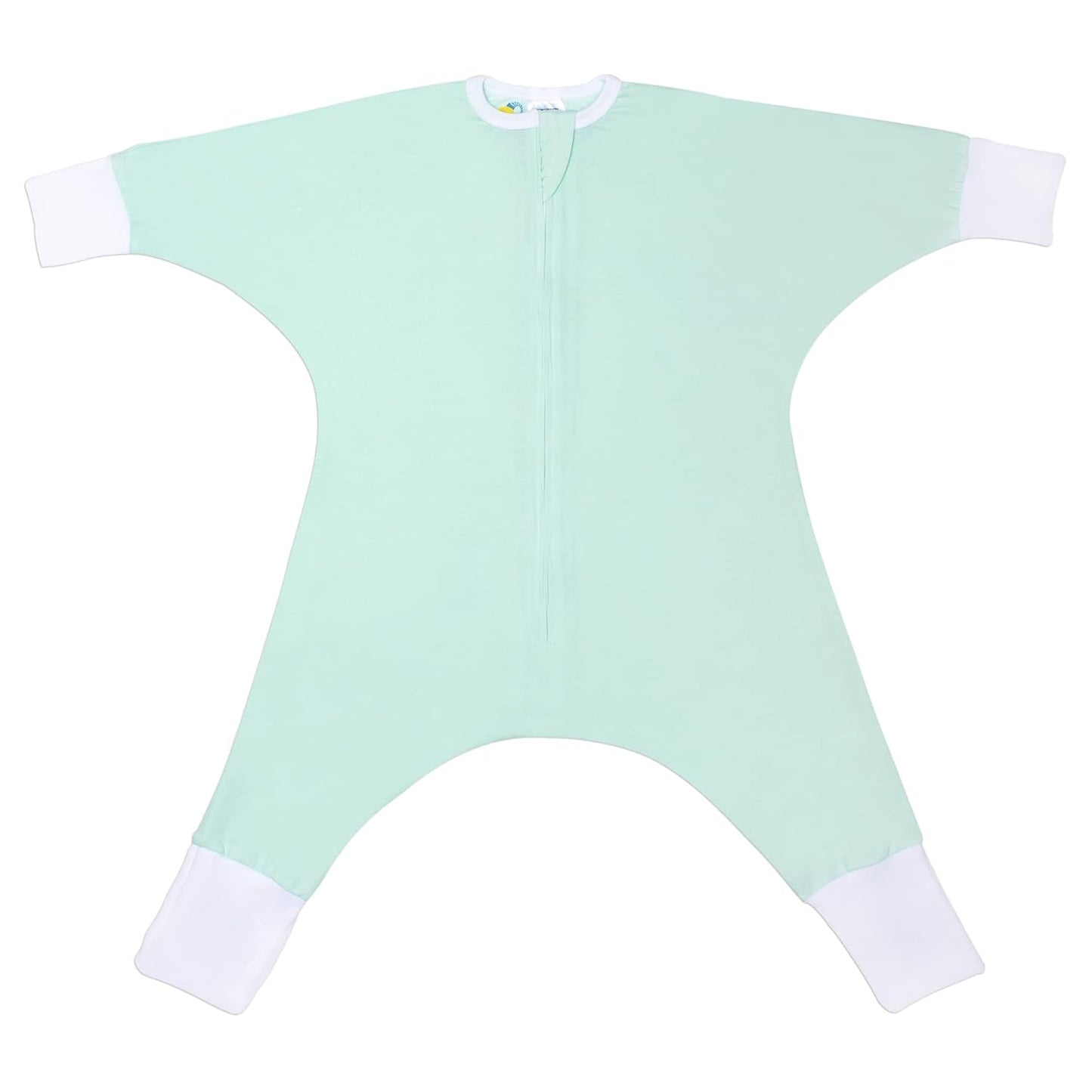 SleepingBaby Flying Squirrel Toddler Pajamas with Practical Zipper for Quick Diaper Changes and Travel Comfort - Mint - 2-3T