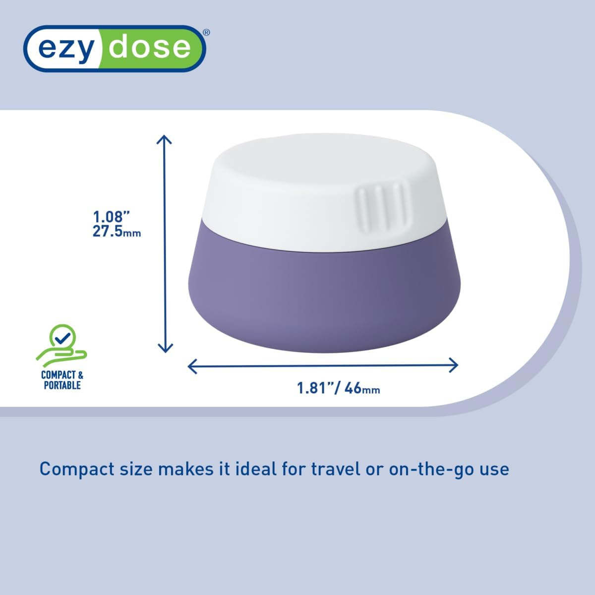EZY DOSE Silicone Jar, Multi-Purpose Travel-Sized Container, Washable and Reusable, Versatile and Durable Container for Storage, Organizing and Preserving, Grayscale Colors, BPA Free, 3-Pack
