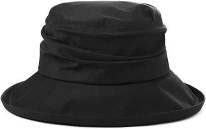 Comhats Rain Hat for Women Waterproof Wide Brim Sun Hats for Ladies UV Protection Summer Bucket Hats Beach Packable 55-62CM